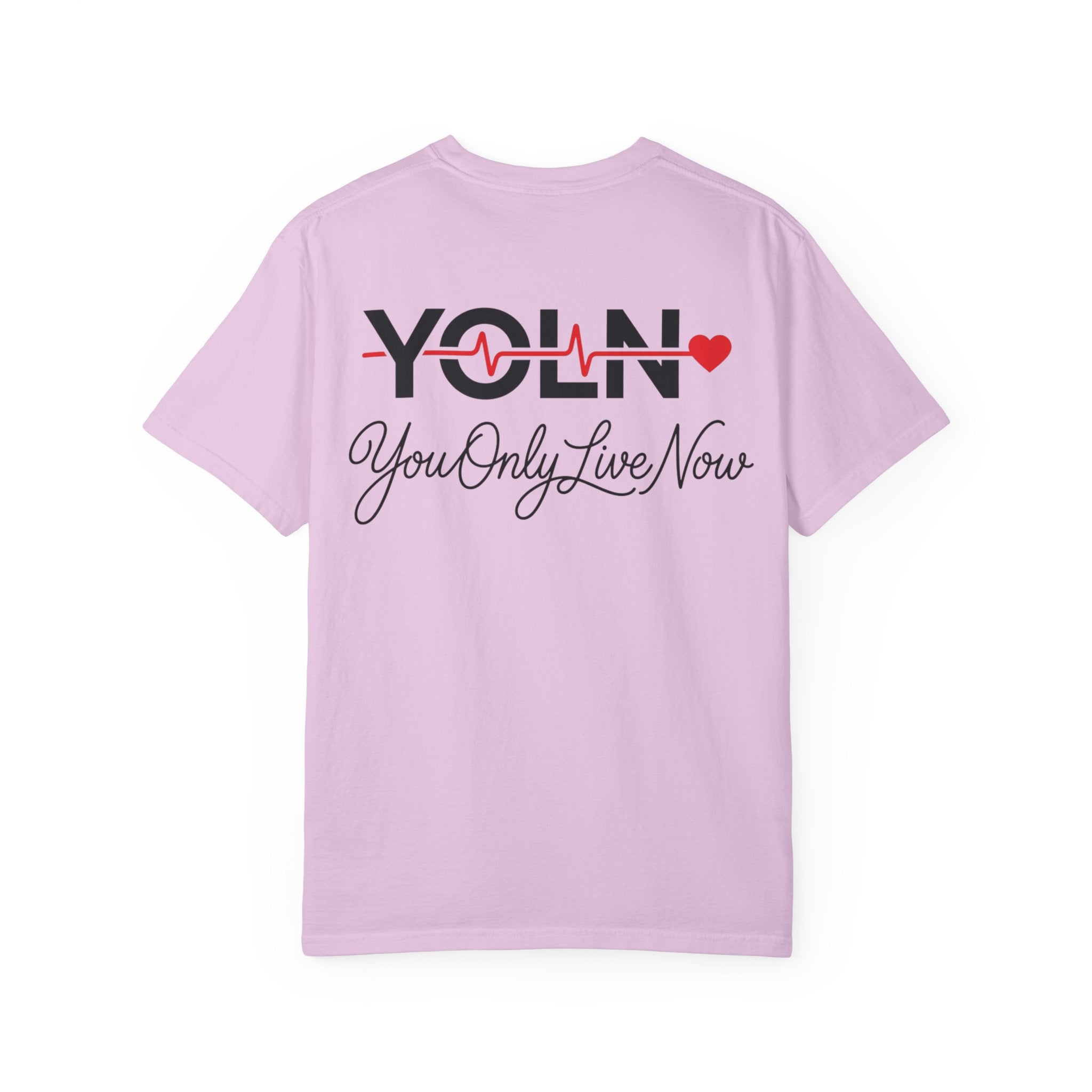 YOLN YOLO Heart T-Shirt (WOMENS) — "You Only Live Now" Graphic Tee