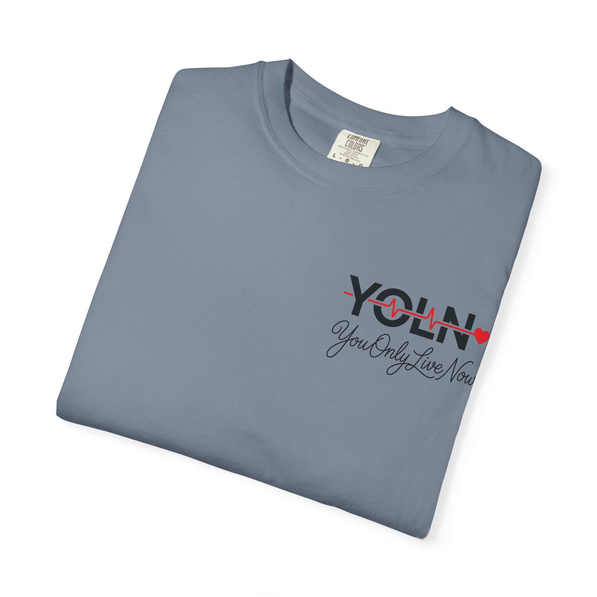 YOLN YOLO Heart T-Shirt (WOMENS) — "You Only Live Now" Graphic Tee