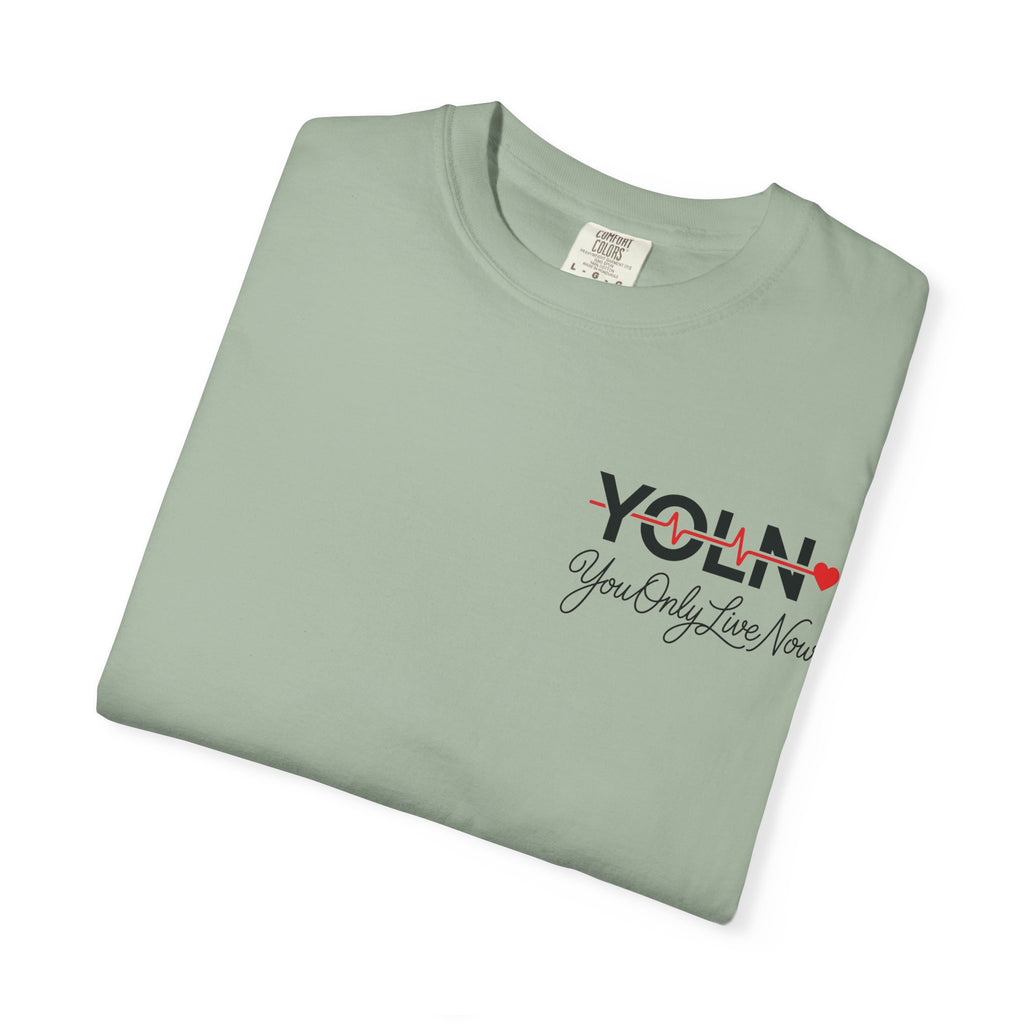 YOLN YOLO Heart T-Shirt (WOMENS) — "You Only Live Now" Graphic Tee