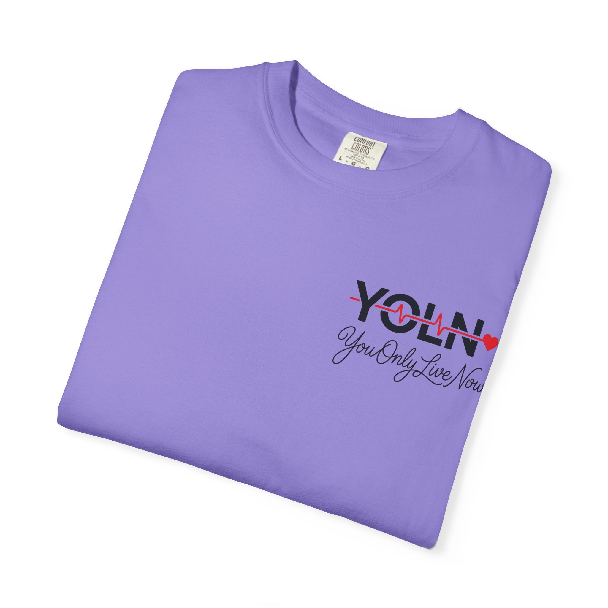 YOLN YOLO Heart T-Shirt (WOMENS) — "You Only Live Now" Graphic Tee