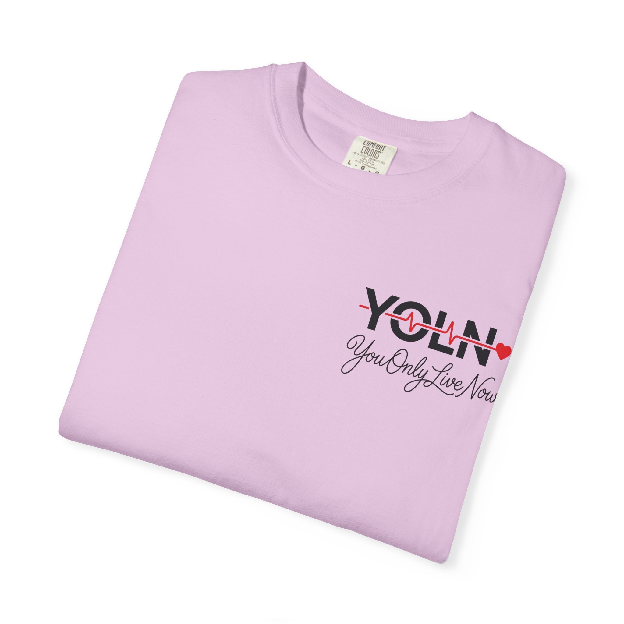 YOLN YOLO Heart T-Shirt (WOMENS) — "You Only Live Now" Graphic Tee