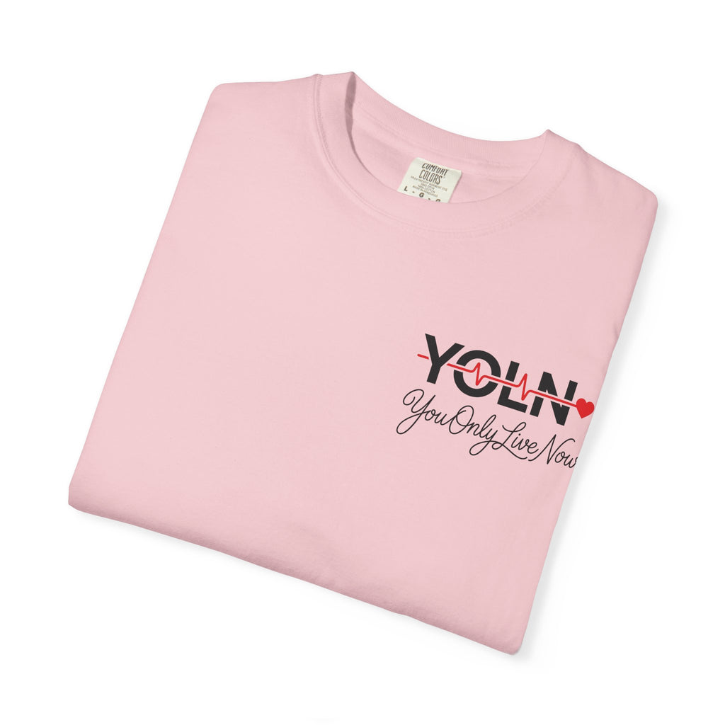 YOLN YOLO Heart T-Shirt (WOMENS) — "You Only Live Now" Graphic Tee