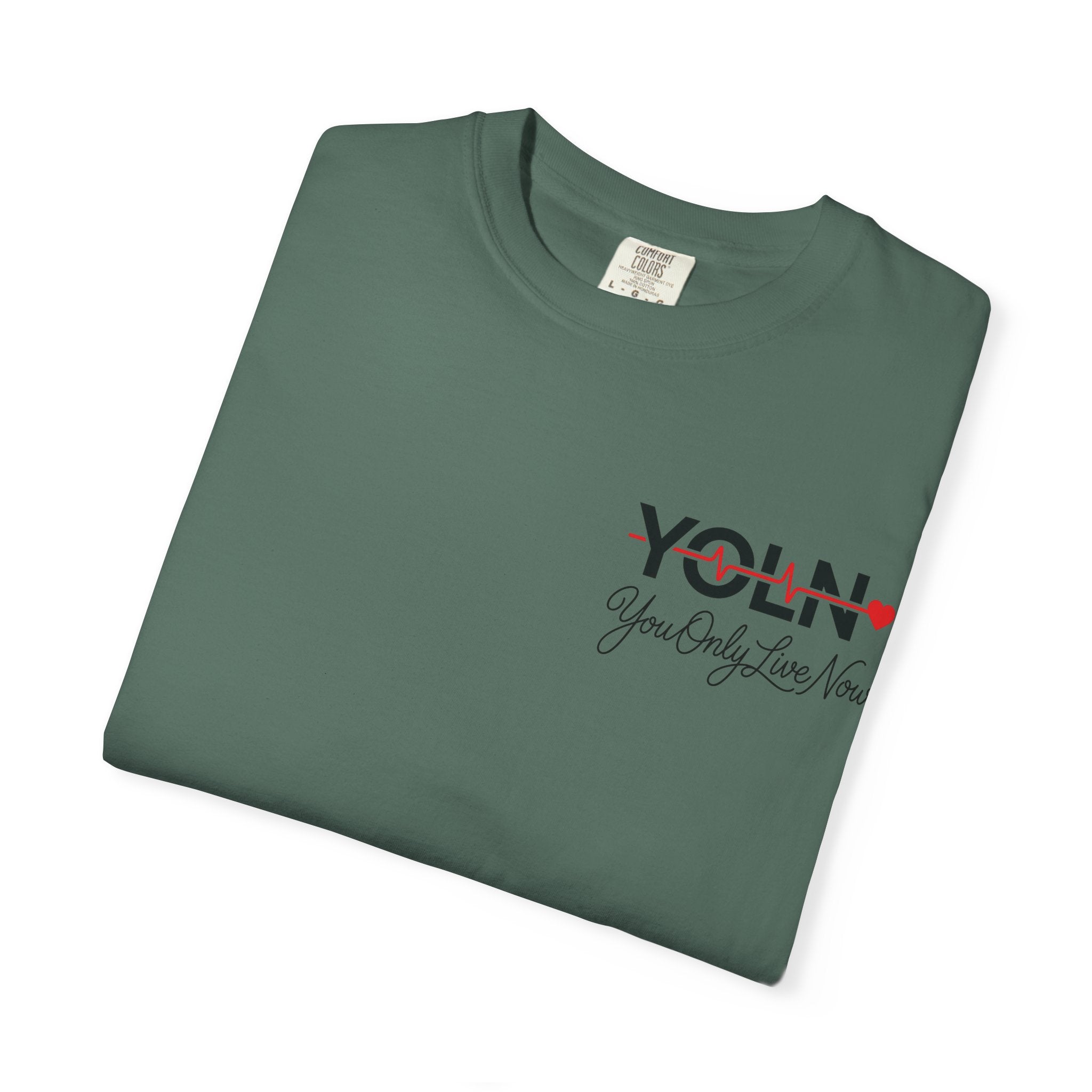 YOLN YOLO Heart T-Shirt (WOMENS) — "You Only Live Now" Graphic Tee