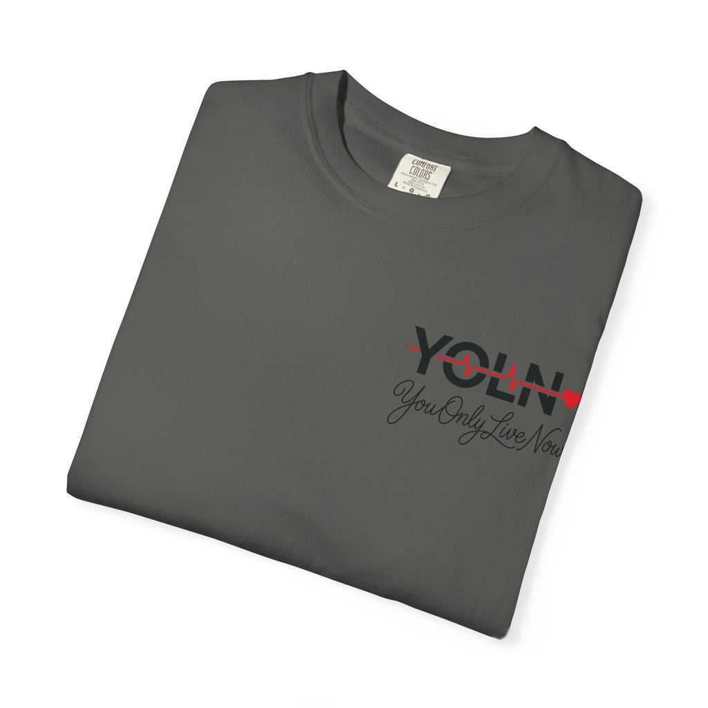 YOLN YOLO Heart T-Shirt (WOMENS) — "You Only Live Now" Graphic Tee