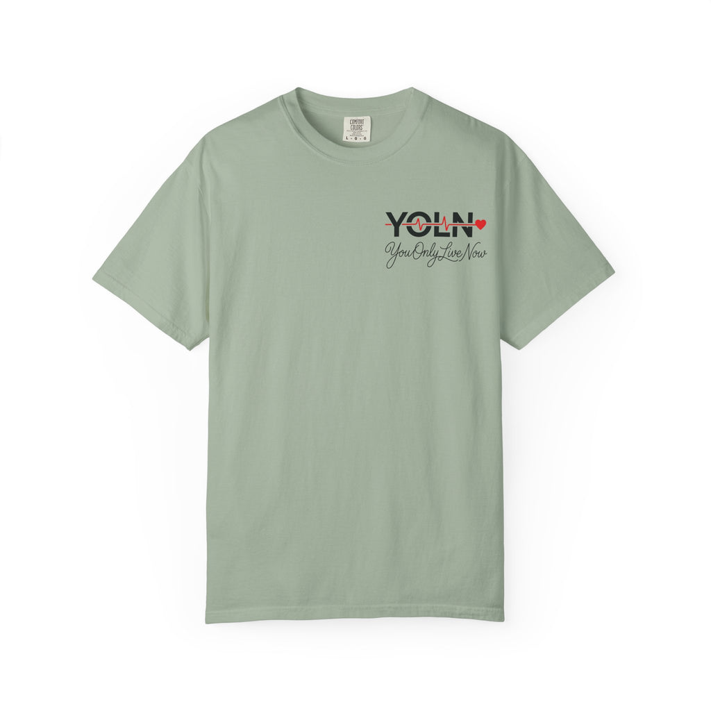 YOLN YOLO Heart T-Shirt (WOMENS) — "You Only Live Now" Graphic Tee