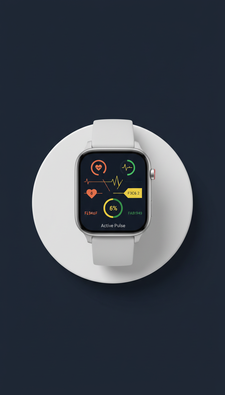 Smartwatch with Brushed Metal Frame