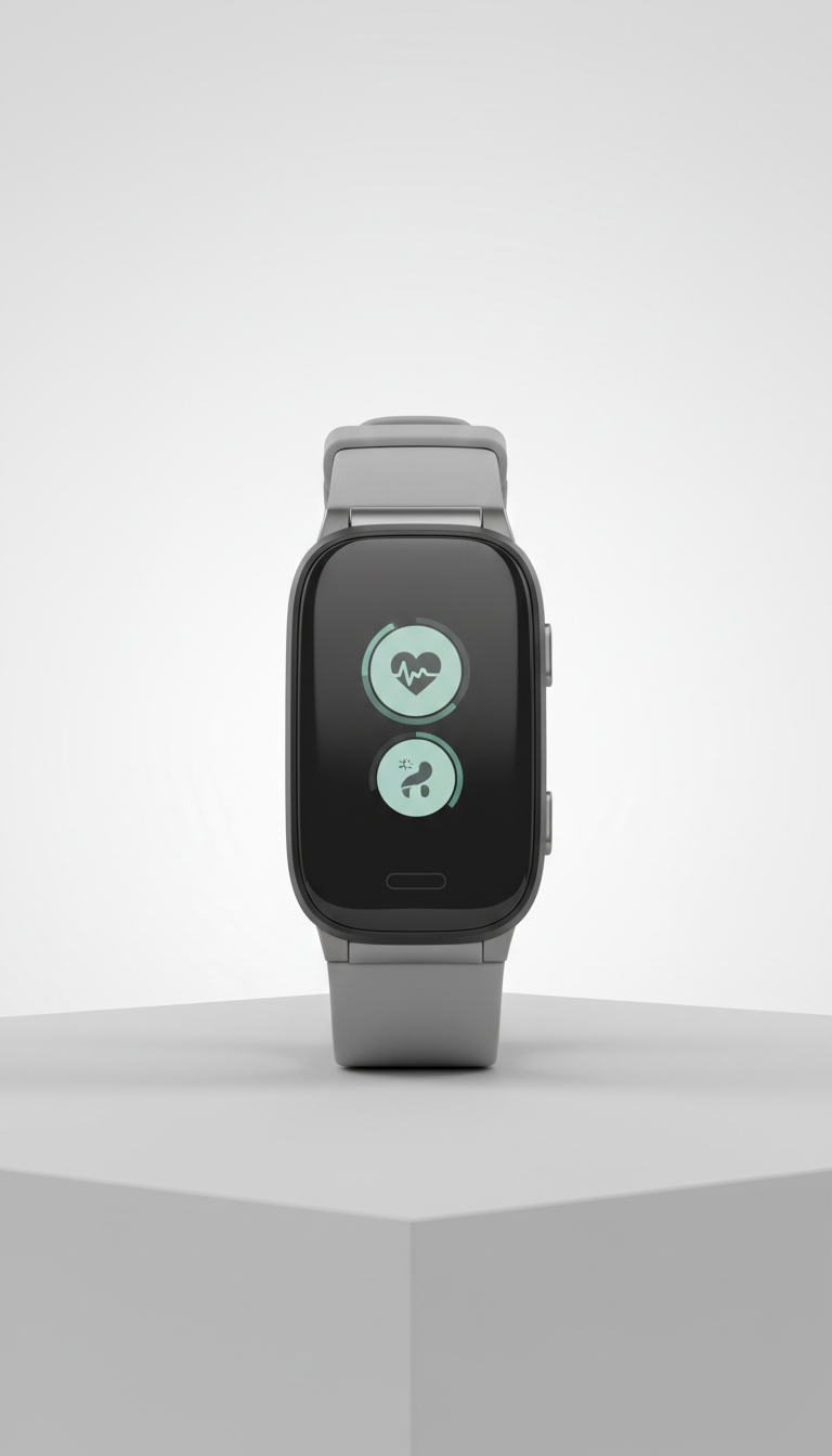 Fitness Tracker with Glass Touchscreen